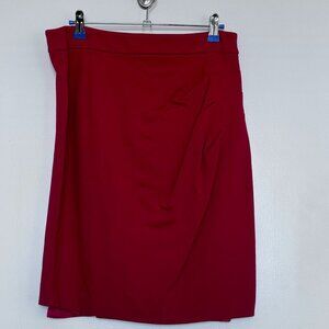Red Pencil Skirt (Size M)